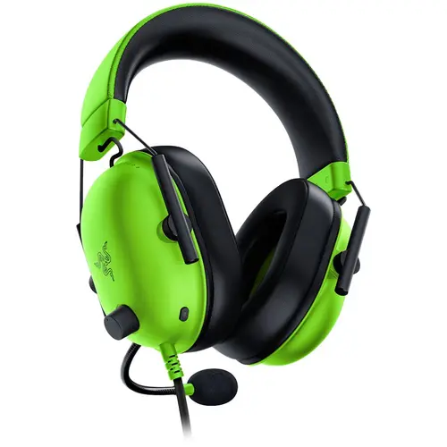 Razer BlackShark V2 X - Green, 12 Hz – 28 KHz Frequency Response, 32 Ω (1 kHz) Impedance, Razer TriForce Driver, Breathable memory foam, Advanced passive noise cancellation, Analog 3.5 mm Connection, 100 Hz – 10 kHz Microphone Frequency, 1.3 m - image 2