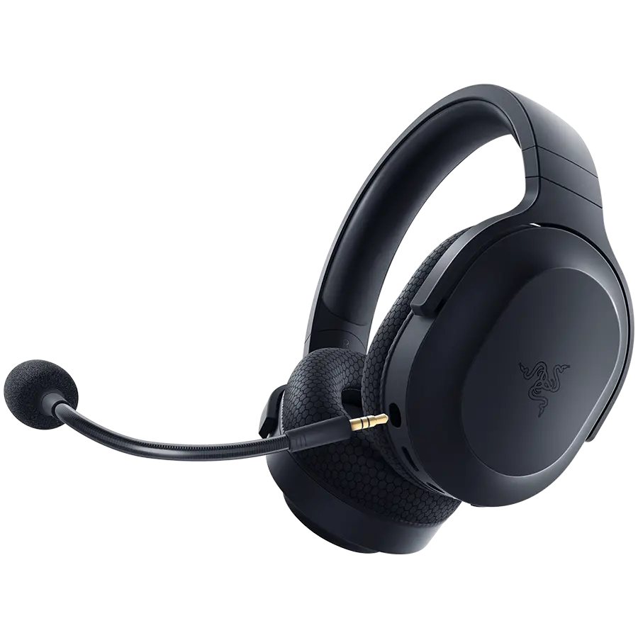 Razer Barracuda X Black Wireless Multi-platform Gaming and Mobile Headset, Razer TriForce 40mm Drivers, Detachable HyperClear Cardioid Mic, Ultra-soft FlowKnit mem foam, 7.1 audio, 50hrs, Dual Wireless, Type-C, Compatible PC, PlaySt, MD, Android, iOs