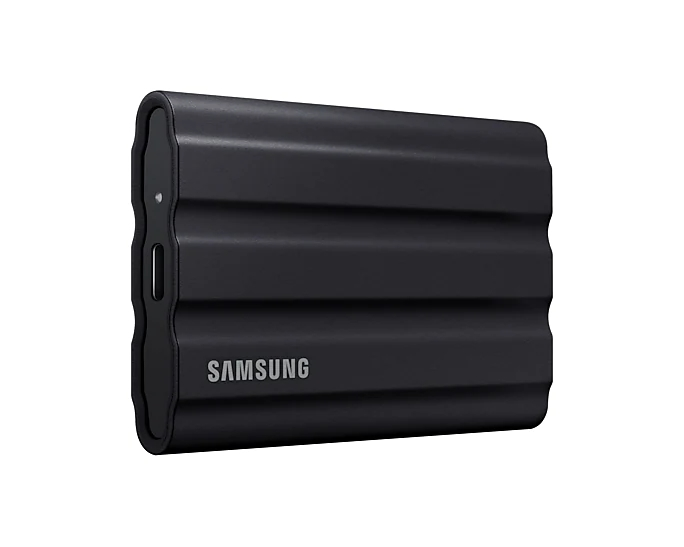 Твърд диск, Samsung Portable NVME SSD T7 Shield 4TB , USB 3.2 Gen2, Rugged, IP65, Read 1050 MB/s Write 1000 MB/s, Black - image 1