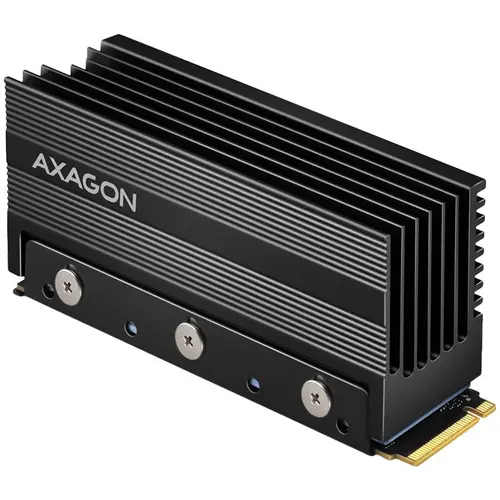 Axagon Radiator pasiv din aluminiu pentru discuri M.2 SSD cu una și două fețe, dimensiune 2280, înălțime 36 mm - 1