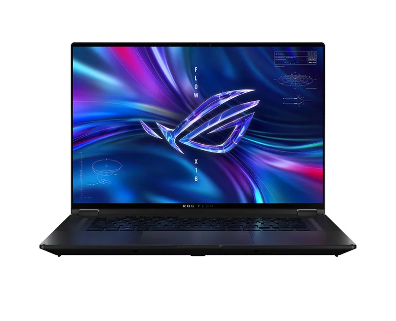 Лаптоп, Asus ROG Flow X16 GV601VI-NL010X, Intel i9-13900H , 2.6 GHz (24M Cache, up to 5.4 GHz) 16" QHD+ 16:10 (2560 x 1600, WQXGA)240Hz Touch,32GB DDR5 4800( 2*16),2TB PCIE NVME, RTX 4070, GDDR6 8GB,Illum. Kbd, 1-Zone RGB,Win11 Pro Off Black