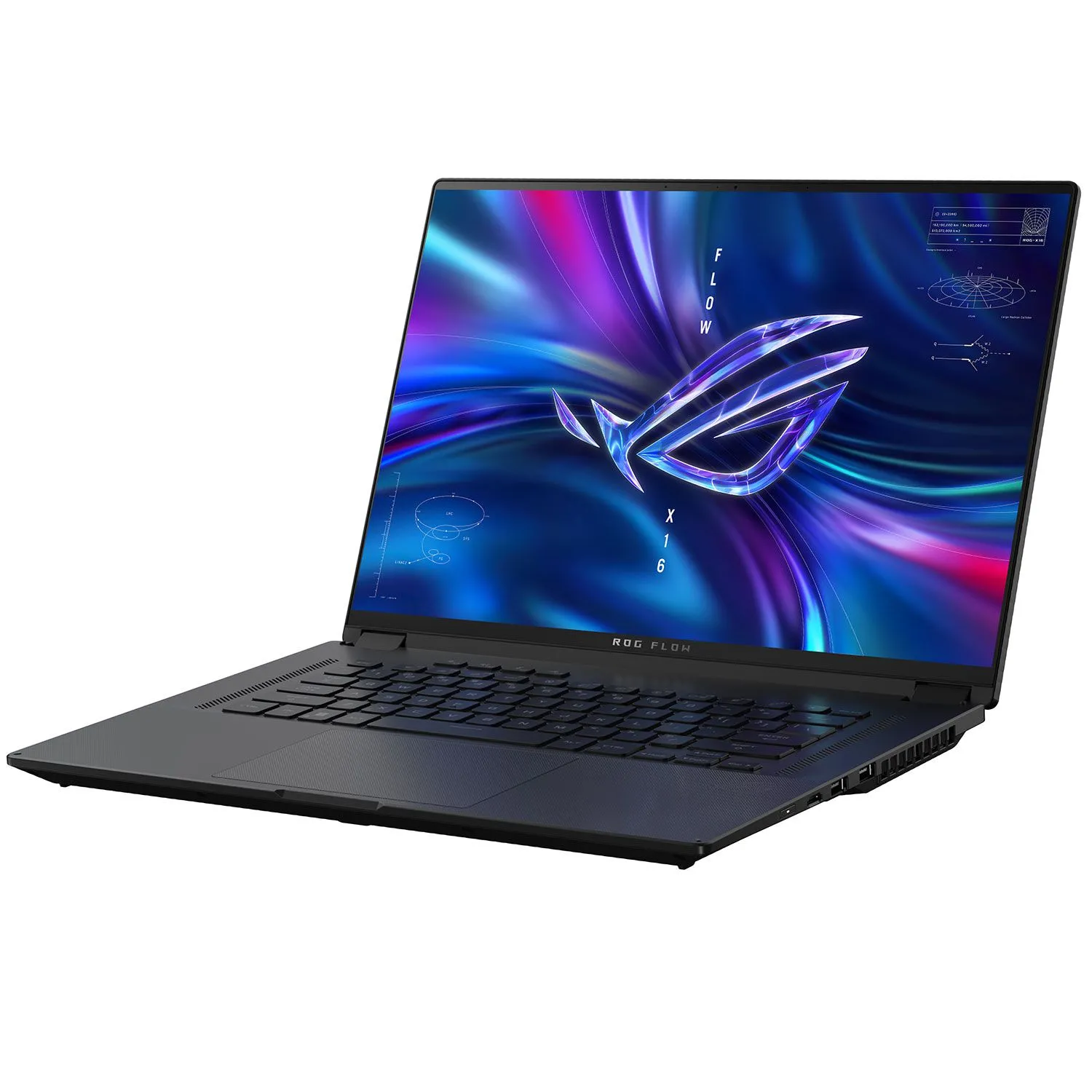 Лаптоп, Asus ROG Flow X16 GV601VI-NL010X, Intel i9-13900H , 2.6 GHz (24M Cache, up to 5.4 GHz) 16" QHD+ 16:10 (2560 x 1600, WQXGA)240Hz Touch,32GB DDR5 4800( 2*16),2TB PCIE NVME, RTX 4070, GDDR6 8GB,Illum. Kbd, 1-Zone RGB,Win11 Pro Off Black - image 1