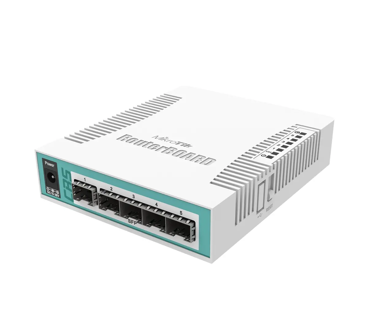 Cloud Router суич Mikrotik CRS106-1C-5S, 1xGigabit LAN, 5xSFP cages