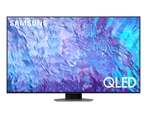 Телевизор, Samsung 50" 50Q80C 4K QLED , SMART, Bluetooth, 4xHDMI, 2xUSB, Frameless, Carbon Silver