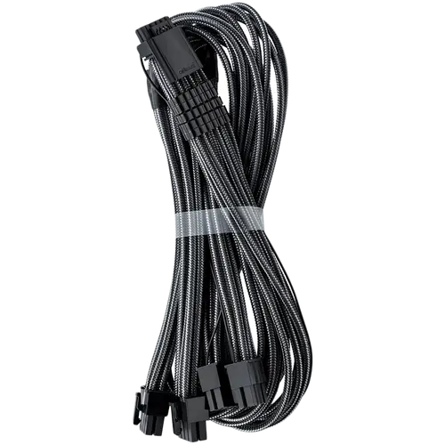 CableMod E-Series Pro ModMesh Sleeved 12VHPWR PCI-e Cable for Super Flower Leadex Platinum / Platinum SE / Titanium / V Gold Pro / V Platinum Pro, EVGA G7 / G6 / G5 / G3 / G2 / P2 / T2 (Carbon, Nvidia 4000 series, 16-pin to Quad 8-pin, 60cm) - image 1