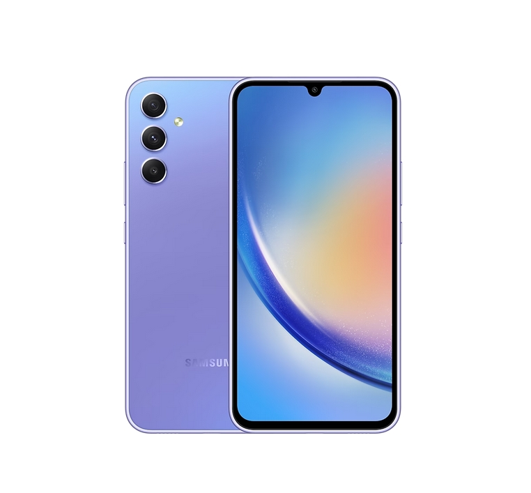 Мобилен телефон, Samsung SM-A346 GALAXY A34 5G 128GB 6GB RAM 6.6" Dual SIM Light Violet