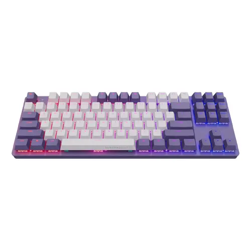 Геймърскa механична клавиатура Dark Project KD87A Violet - G3MS Sapphire Switches, RGB, PBT Keycaps - image 1