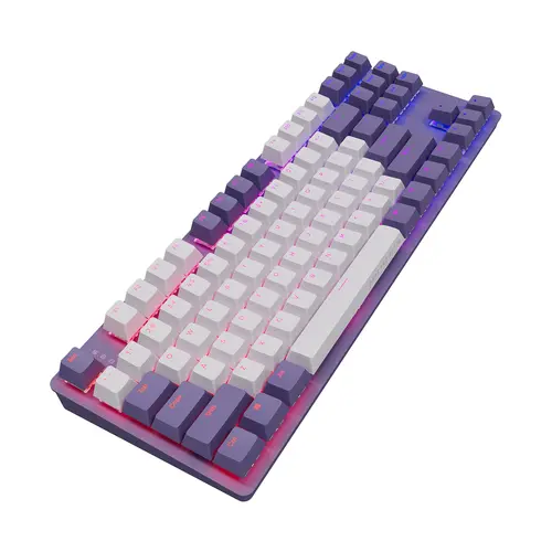 Геймърскa механична клавиатура Dark Project KD87A Violet - G3MS Sapphire Switches, RGB, PBT Keycaps - image 4