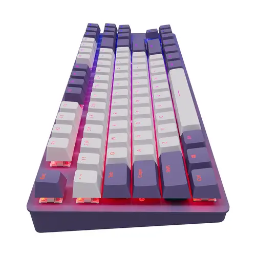 Геймърскa механична клавиатура Dark Project KD87A Violet - G3MS Sapphire Switches, RGB, PBT Keycaps - image 5
