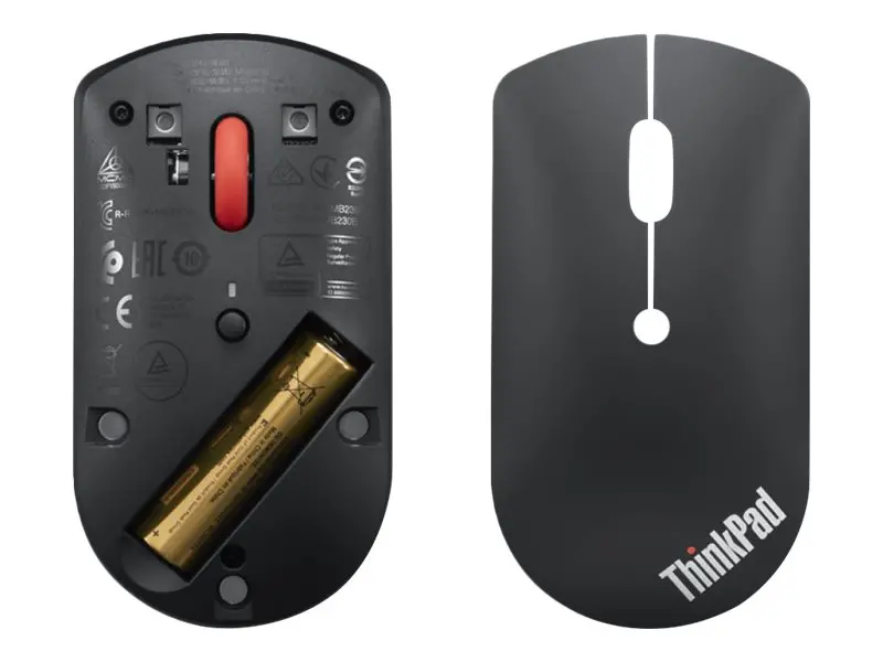 Mouse, Lenovo ThinkPad Bluetooth Silent Mouse - image 1
