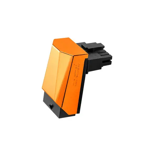 CableMod 12VHPWR 90 Degree Angled Adapter - Variant A Orange - image 1
