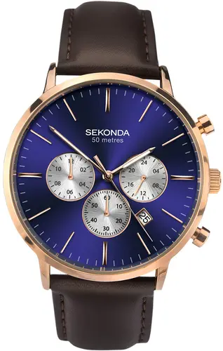 Ceas de mână bărbătesc Sekonda Classic Dual-Time Chronograph - S-1658.00