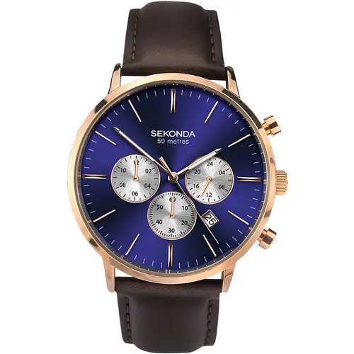 Мъжки часовник Sekonda Classic Dual-Time Chronograph - S-1658.00