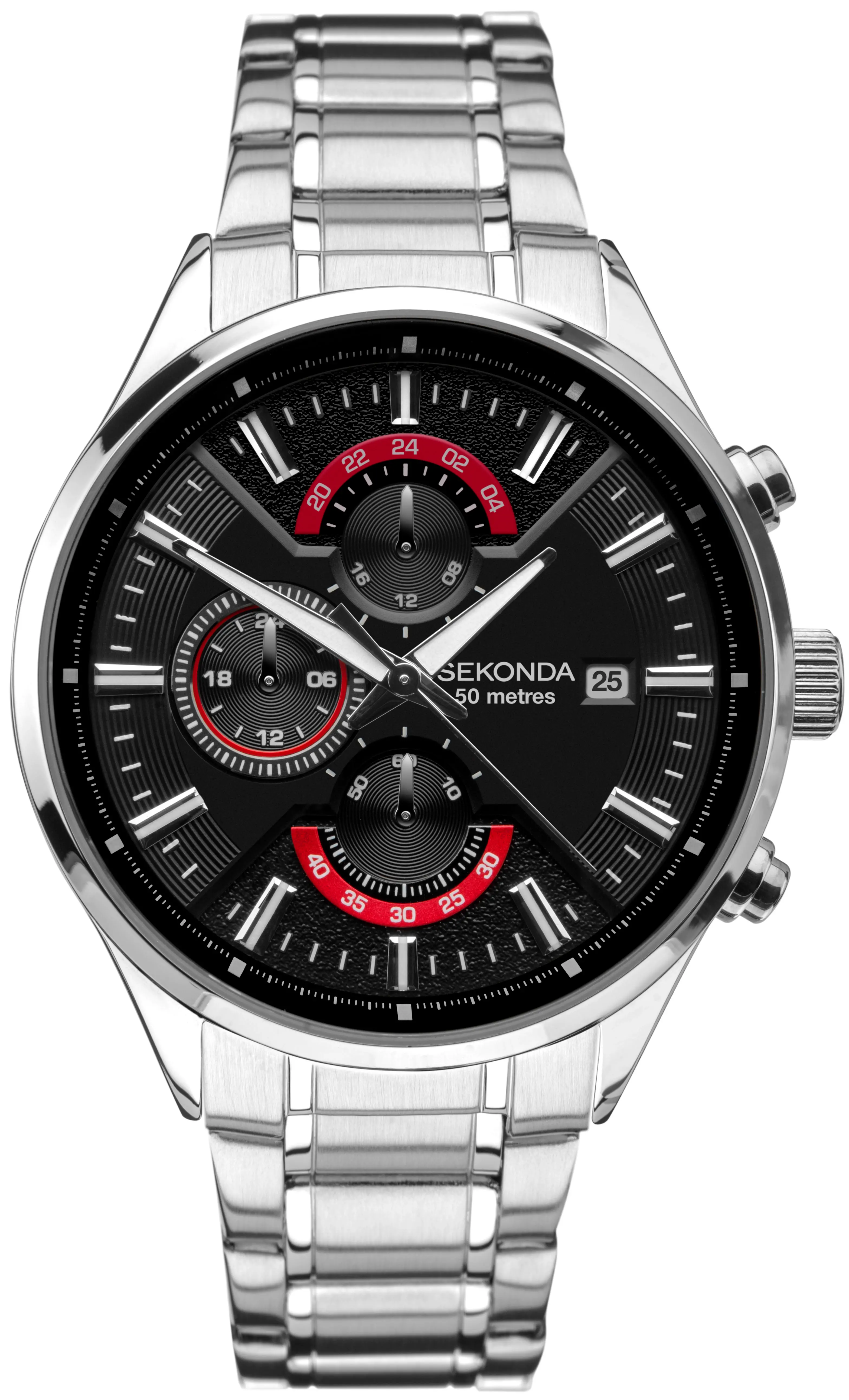 Ανδρικό ρολόι Sekonda Men's Classic Dual-Time - S-1697.00