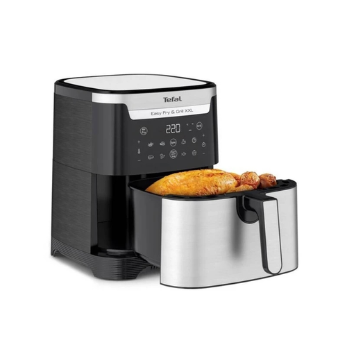 Уред за здравословно готвене, Tefal EY801D15, Easy Fry XXL Flexcook, 2in1 silver, 6.5L (8 portions) / 1.5kg, dual zones, perfect searing, 8 automatic programs - image 3