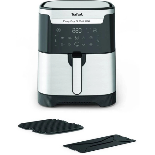 Уред за здравословно готвене, Tefal EY801D15, Easy Fry XXL Flexcook, 2in1 silver, 6.5L (8 portions) / 1.5kg, dual zones, perfect searing, 8 automatic programs - image 4