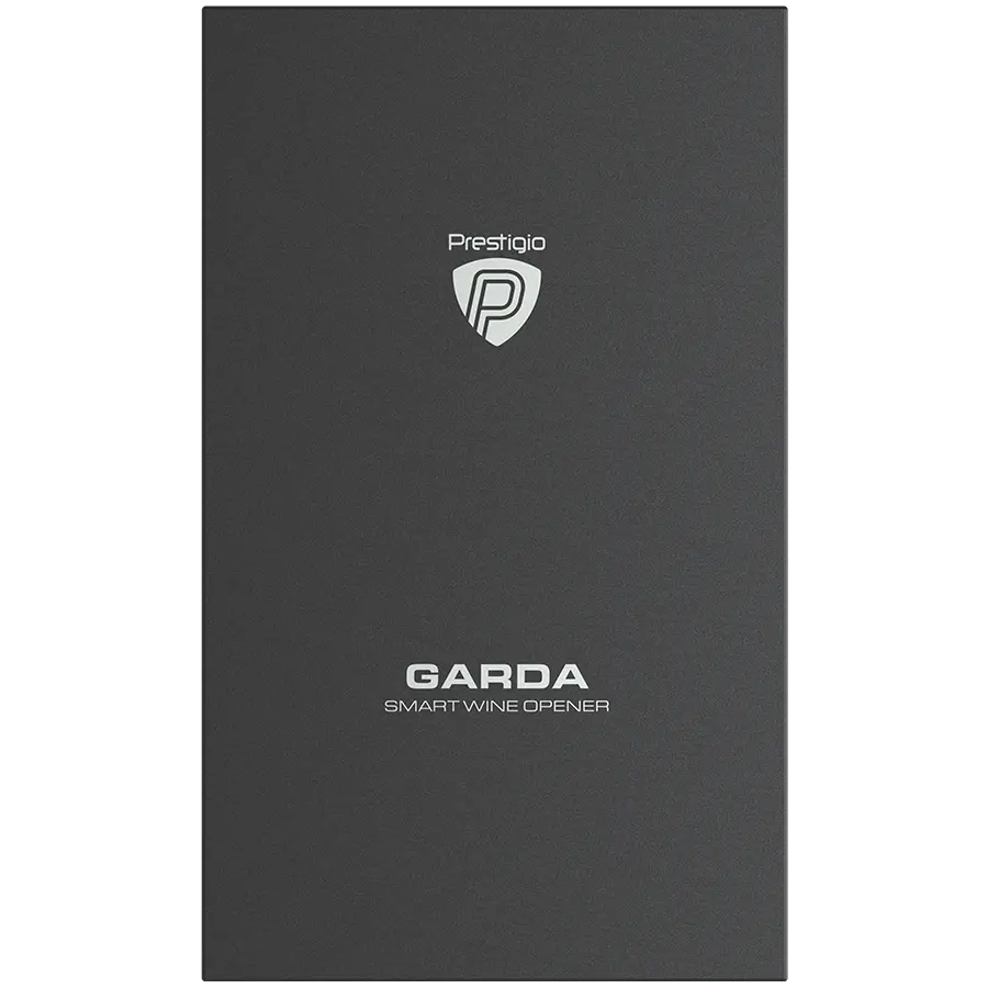 Prestigio Garda, smart wine opener, simple operation with 2 buttons, aerator, vacuum stopper preserver, foil cutter, opens up to 50 bottles wihout recharging, premium design, 500mAh battery, Dimensions D 17mm* H 290mm* W100 mm, silver color. - image 10