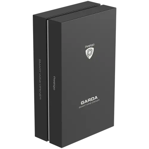 Prestigio Garda, desfăcător de vin inteligent, utilizare simplă cu 2 butoane, aerator, dop de vid pentru conservare, tăietor de folie, deschide până - 13