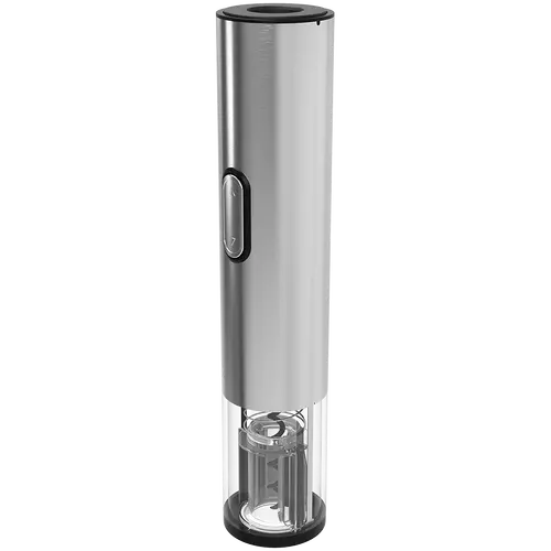 Prestigio Garda, smart wine opener, simple operation with 2 buttons, aerator, vacuum stopper preserver, foil cutter, opens up to 50 bottles wihout recharging, premium design, 500mAh battery, Dimensions D 17mm* H 290mm* W100 mm, silver color. - image 3
