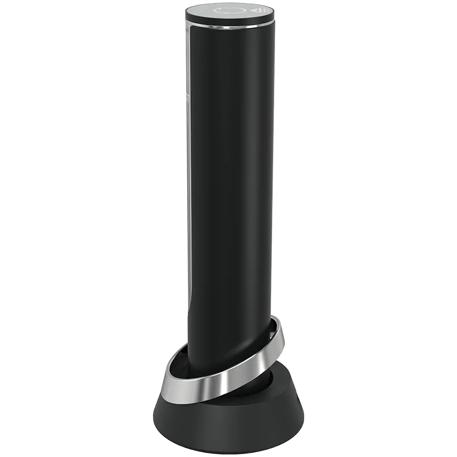 Prestigio Maggiore, smart wine opener, 100% automatic, opens up to 70 bottles without recharging, foil cutter included, premium design, 480mAh battery, Dimensions D 48*H228mm, black + silver color. - image 4