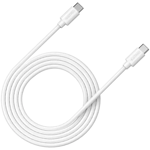 CANYON UC-12, cable 100W, 20V/ 5A, typeC to Type C, 2M with Emark, Power wire :20AWG*4C,Signal wires :28AWG*4C,OD4.5mm, PVC ,white