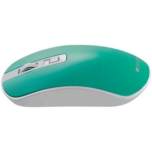 CANYON MW-18, 2.4GHz Wireless Rechargeable Mouse with Pixart sensor, 4keys, Silent switch for right/left keys,Add NTC DPI: 800/1200/1600, Max. usage 50 hours for one time full charged, 300mAh Li-poly battery,, Aquamarine, cable length 0.56m, 116.4*63.3*32.3mm, 0. - image 3