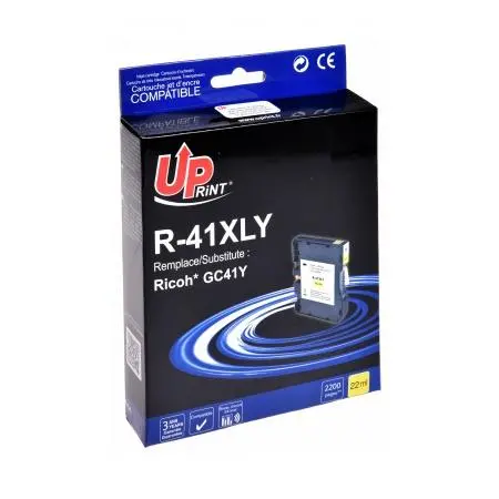 Cerneală gel UPRINT GC41M, RICOH, 36ml, 2500 de copii, 405764, Galben - 1
