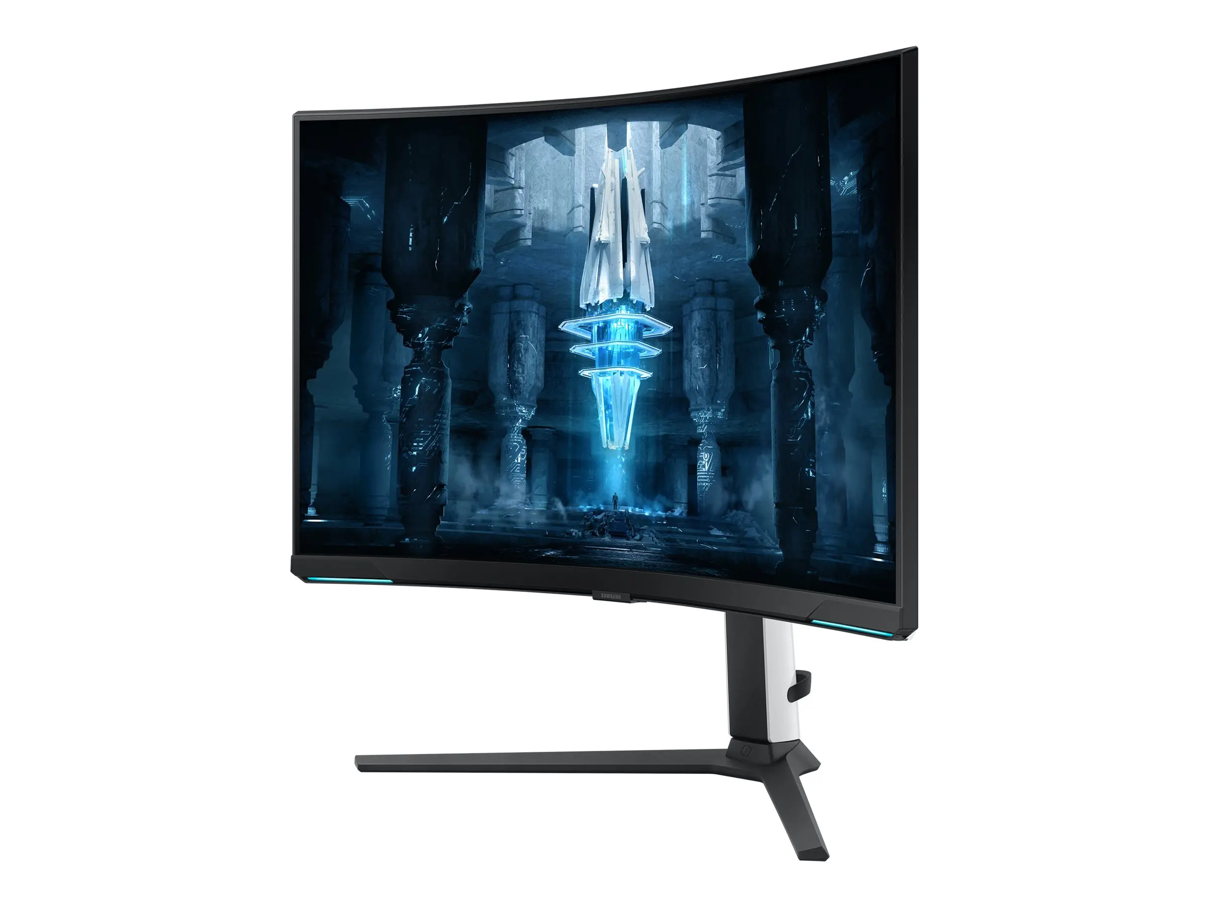 Monitor, Samsung LS32BG850N 32" Odyssey Neo G8, Curved VA, 240Hz, 1 ms, 3840x2160, DP, 2xHDMI, USB Hub, Alb - image 2
