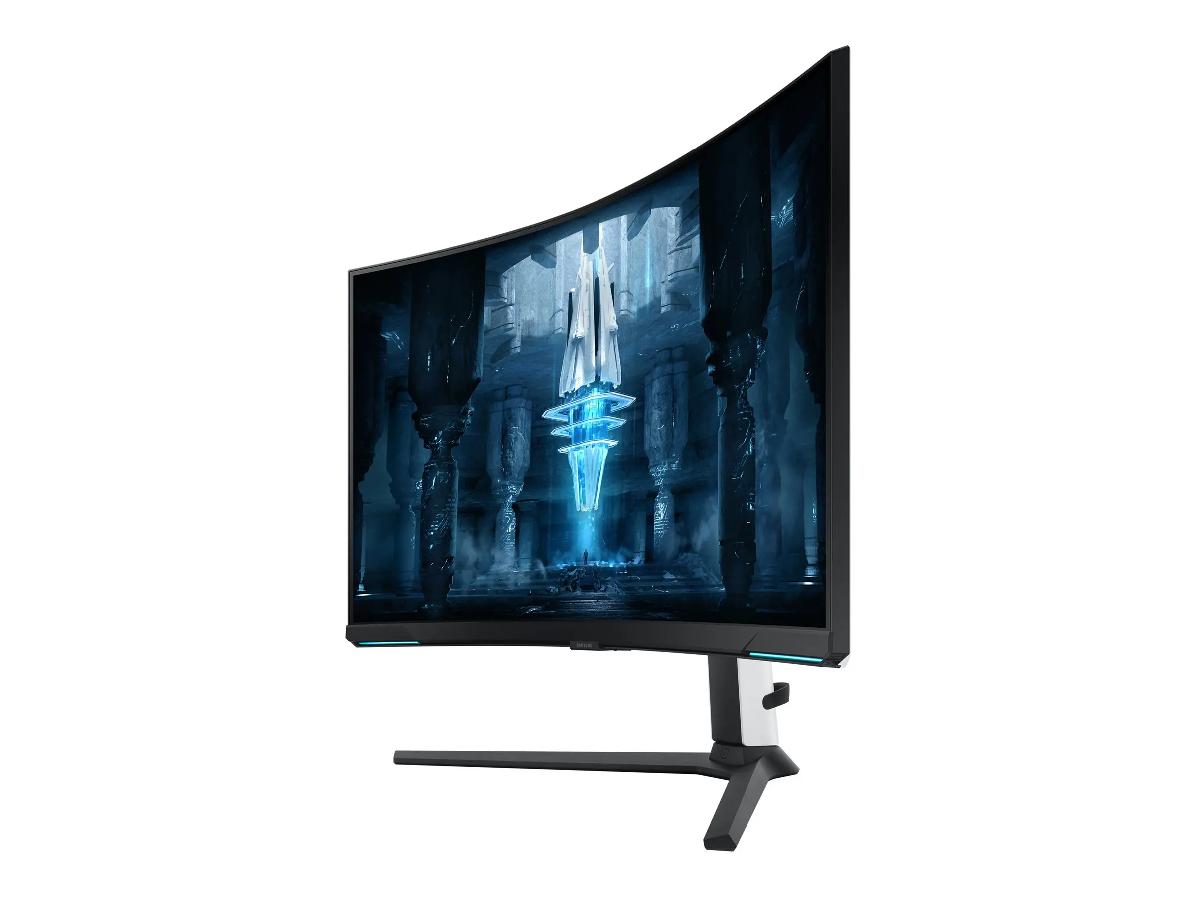 Monitor, Samsung LS32BG850N 32" Odyssey Neo G8, Curved VA, 240Hz, 1 ms, 3840x2160, DP, 2xHDMI, USB Hub, Alb - image 3