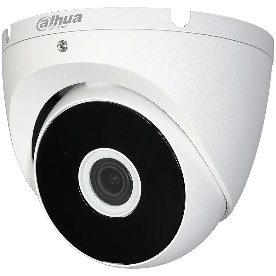 Dahua HDCVI camera 2MP, Eyeball, Day&Night, 1/2.7" CMOS, 1920×1080 Effective Pixels, 30fps@1080P, Focal Length 3.6mm, View angle 100°, IR distance up to 20m, 0.04Lux/F1.85, 0Lux IR on, outdoor installation, 12V DC, max 2.7W