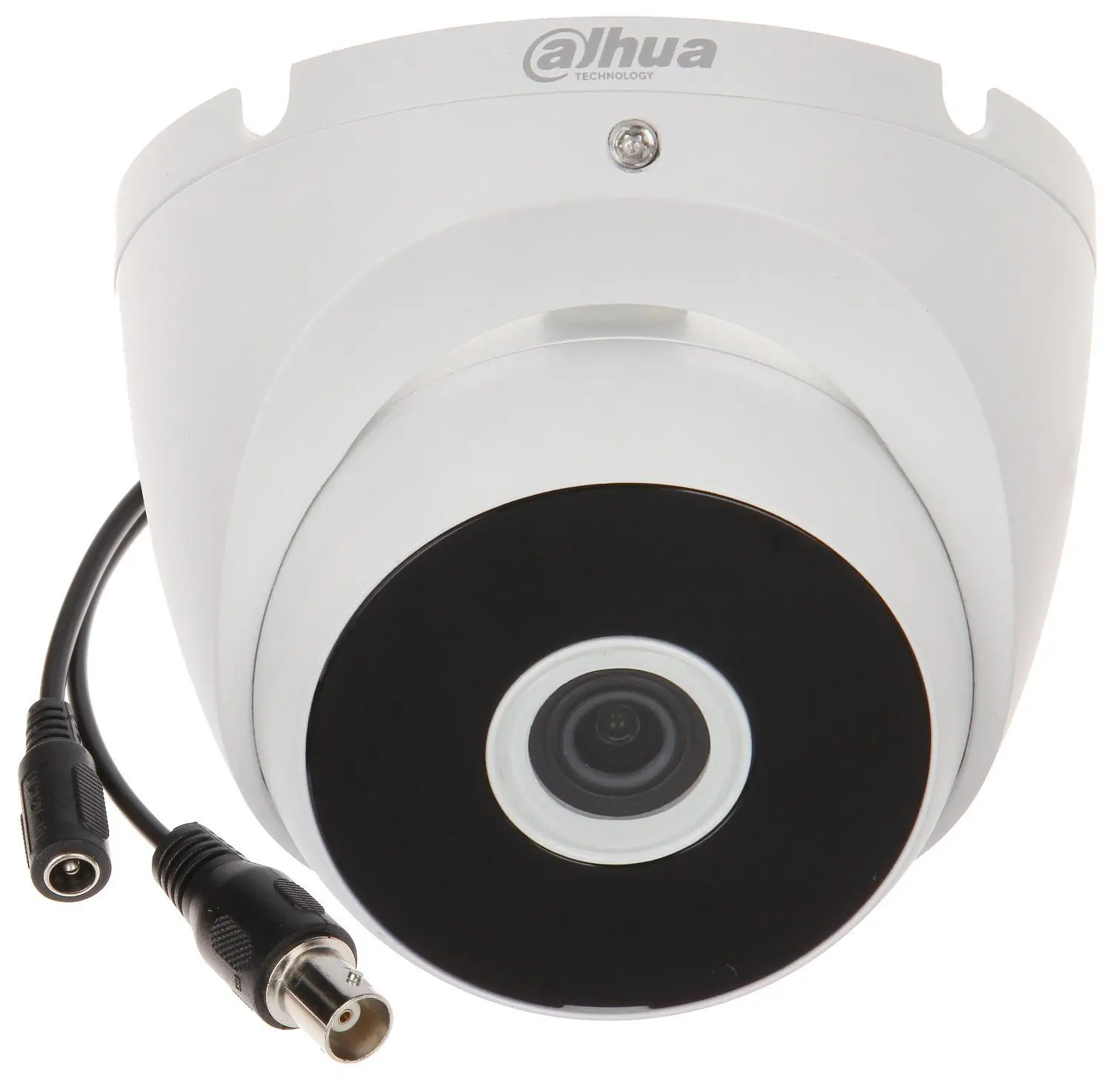 Dahua HDCVI camera 2MP, Eyeball, Day&Night, 1/2.7" CMOS, 1920×1080 Effective Pixels, 30fps@1080P, Focal Length 3.6mm, View angle 100°, IR distance up to 20m, 0.04Lux/F1.85, 0Lux IR on, outdoor installation, 12V DC, max 2.7W - image 1