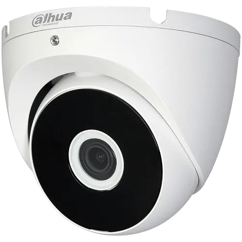 Dahua HDCVI camera 2MP, Eyeball, Day&Night, 1/2.7" CMOS, 1920×1080 Effective Pixels, 30fps@1080P, Focal Length 3.6mm, View angle 100°, IR distance up to 20m, 0.04Lux/F1.85, 0Lux IR on, outdoor installation, 12V DC, max 2.7W