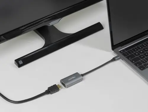 Адаптер Delock, USB-C мъжко - HDMI женско, Ultra HD, 8K, Сив - image 1