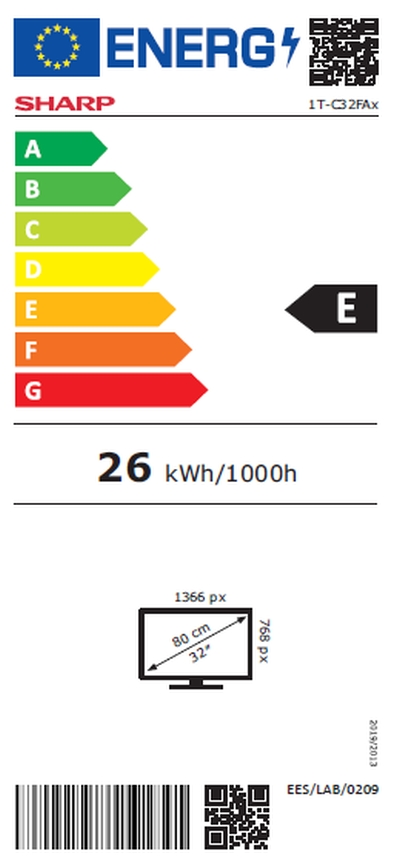 Телевизор, Sharp 32FA2E, 32" LED HD 1366x768, 1 000 000:1, DVB-T/T2/C/S/S2, Active Motion 100, Speaker 2x8W, Dolby Digital, CI+, 3xHDMI, USB, Bluetooth, LAN, Video/Audio input (3 x RCA), Hotel Mode, 2 pole Stand - image 7