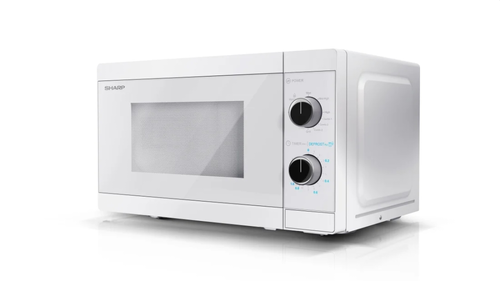 Микровълнова печка, Sharp YC-MG01E-C, Manual control, Built-in microwave grill, Grill Power: 1000W, Cavity Material -steel, 20l, 800 W, Crystal White door, Defrost, Cabinet Colour: Crystal White - image 1