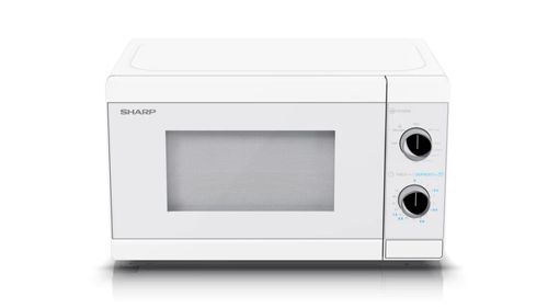 Микровълнова печка, Sharp YC-MG01E-C, Manual control, Built-in microwave grill, Grill Power: 1000W, Cavity Material -steel, 20l, 800 W, Crystal White door, Defrost, Cabinet Colour: Crystal White - image 2