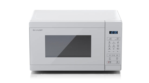 Микровълнова печка, Sharp YC-MG02E-C, Fully Digital, Built-in microwave grill, Grill Power: 1000W, Cavity Material -steel, 20l, 800 W, LED Display Blue, Timer & Clock function, Child lock, White door, Defrost, Cabinet Colour: White - image 2