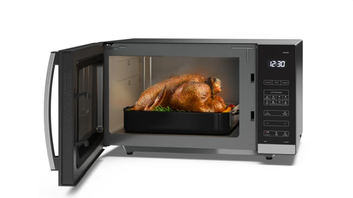 Микровълнова печка, Sharp YC-QS302AE-B, Inverter Microwave Oven, Fully Digital, Cavity Type: Flatbed, 30l, 900 W, LED Display White, Timer & Clock function, Child lock, Black door, Defrost, Cabinet Colour: Black - image 4