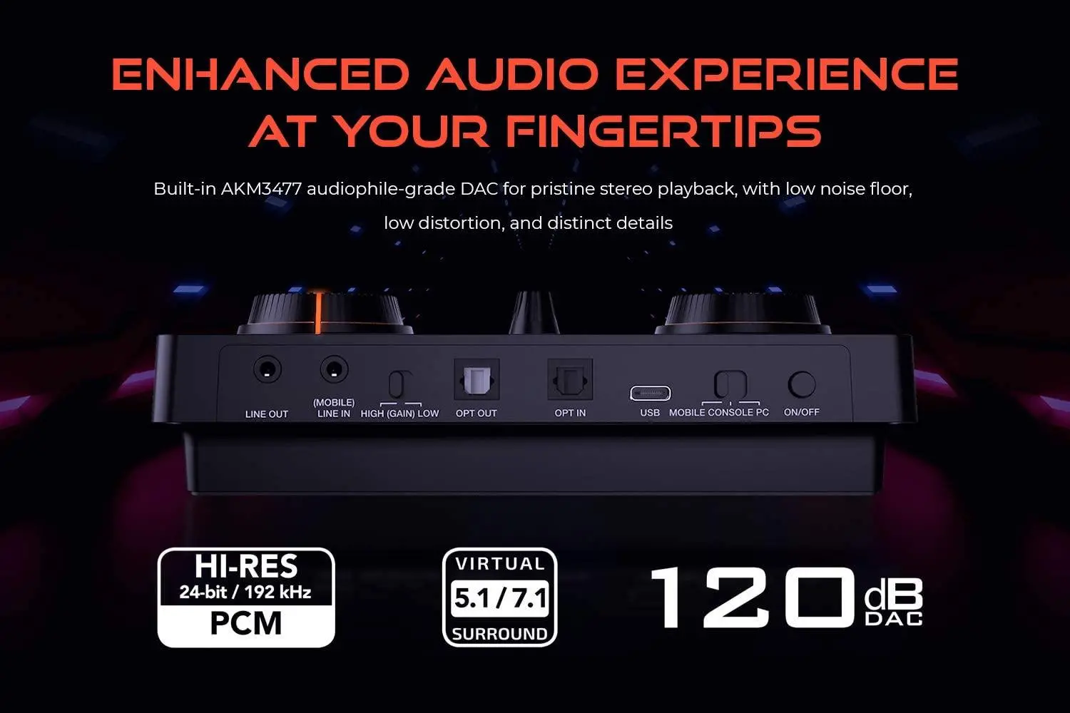 Placă de sunet externă Creative Sound Blaster GC7, USB-C, Super X-FI, PC, Mac, PS 4/5, Xbox, Nintendo Switch - image 2
