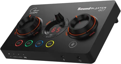 Placă de sunet externă Creative Sound Blaster GC7, USB-C, Super X-FI, PC, Mac, PS 4/5, Xbox, Nintendo Switch - 1