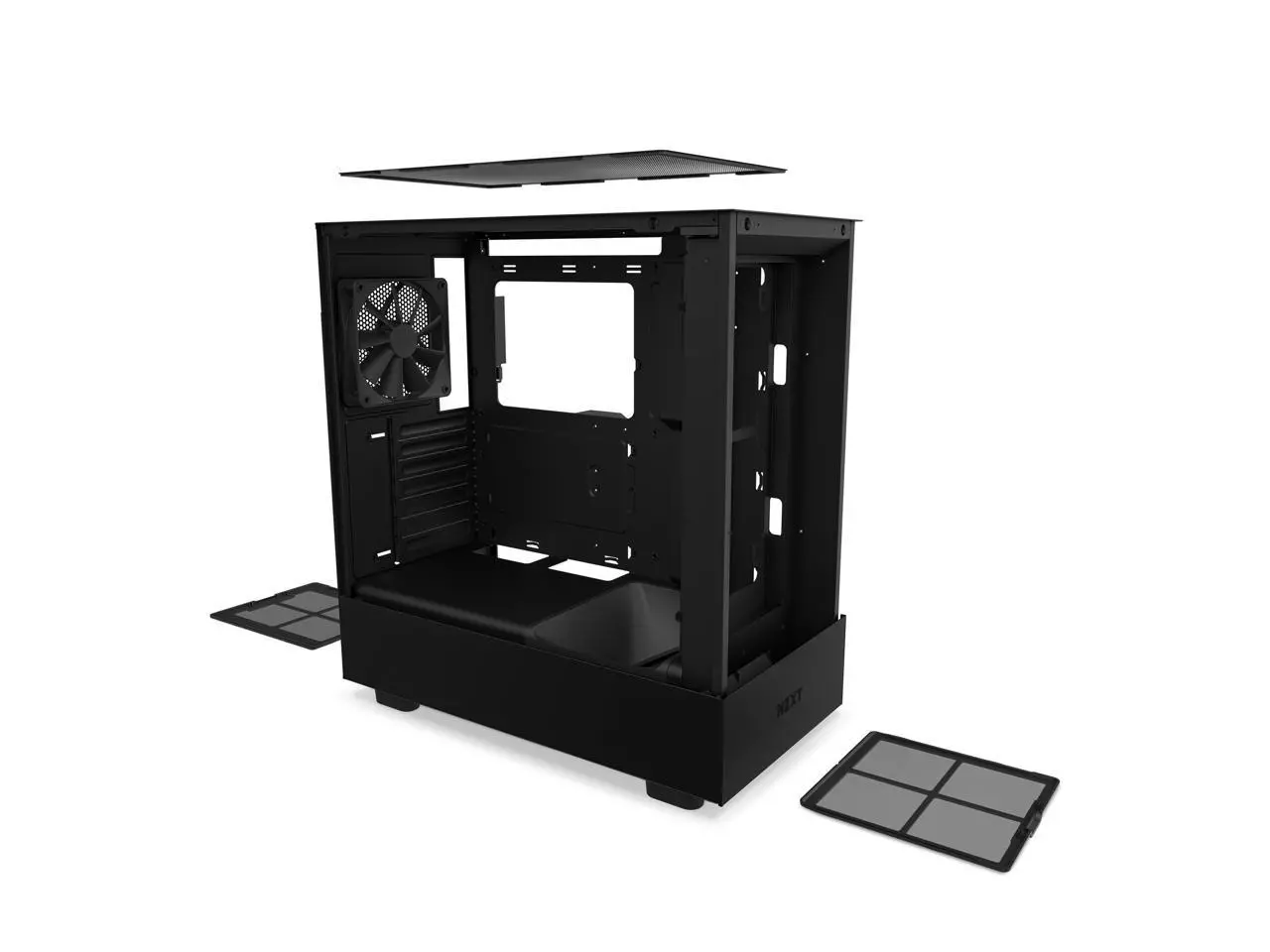 Кутия NZXT H5 Flow Matte Black, Mid-Tower - image 8