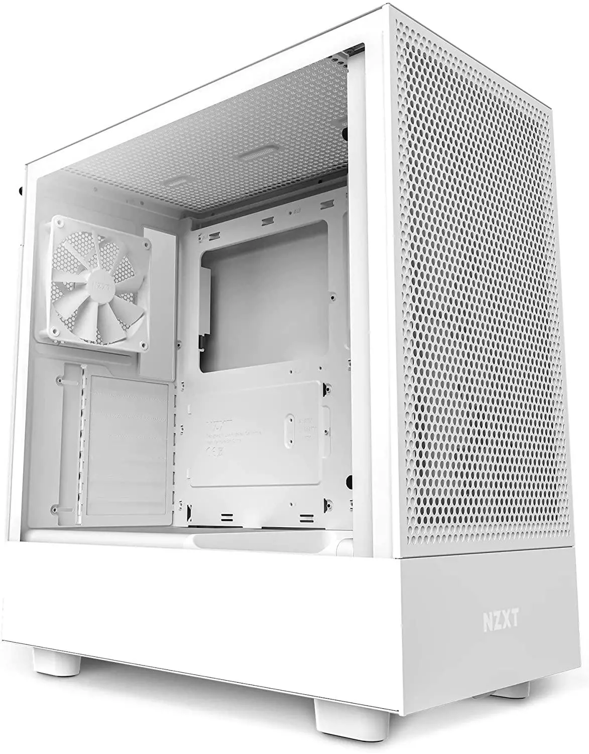 Кутия NZXT H5 Flow Matte White, Mid-Tower - image 1