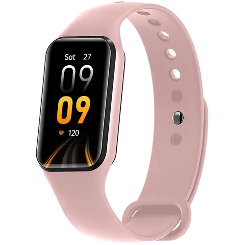 Blackview R1, 1.47-inch HD LCD 172x320, 180mAh Battery, 24-hour SpO2 Detection + Heart Rate Monitoring, Calls and SMS notification, Pink