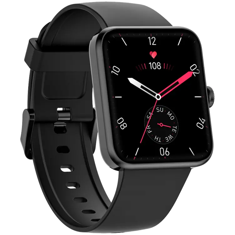 Blackview W10E, 1.52-inch IPS HD LCD 240x280, 205mAh Battery, 24-hour SpO2 Detection + Heart Rate Monitoring, Calls and SMS notification, Black