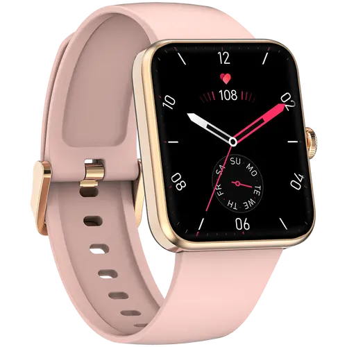 Blackview W10E, 1.52-inch IPS HD LCD 240x280, 205mAh Battery, 24-hour SpO2 Detection + Heart Rate Monitoring, Calls and SMS notification, Pink