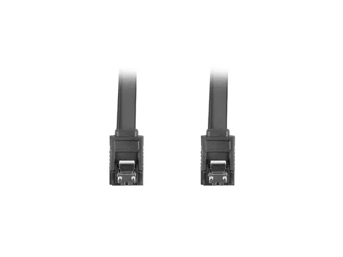Кабел, Lanberg SATA DATA III (6GB/S) F/F cable 70cm metal clips, black - image 1