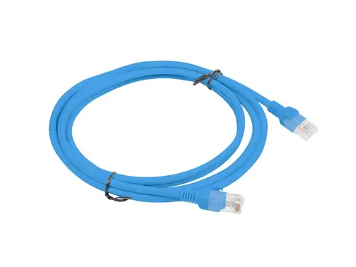 Кабел, Lanberg patch cord CAT.5E 2m, blue - image 1