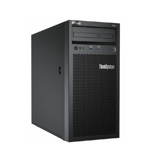 Сървър, Lenovo ThinkSystem ST50, Xeon E-2224G (4C/3.5GHz/8MB Cache/71W), SW RAID, 2x2TB SATA, 1x8GB TruDDR4 2666MHz (1Rx8, 1.2V) ECC UDIMM, 250W, No DVD, 3 year - image 1