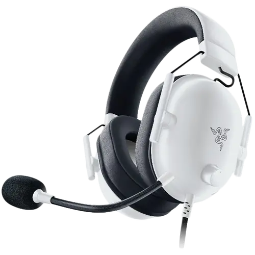 Razer BlackShark V2 X - White, 12 Hz – 28 KHz Frequency Response, 32 Ω (1 kHz) Impedance, Razer TriForce Driver, Breathable memory foam, Advanced passive noise cancellation, Analog 3.5 mm Connection, 100 Hz – 10 kHz Microphone Frequency, 1.3 m - image 1