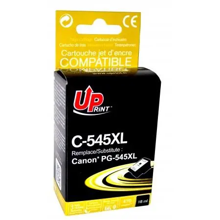 Cartuș CANON PG-545XL Black, Canon IP2850/ MG2450/MG2550/TS335x, 450k, 18ml, Negru - 1